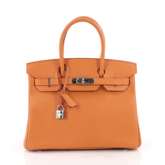 Hermes Birkin Handbag Orange Epsom with Palladium 3488301
