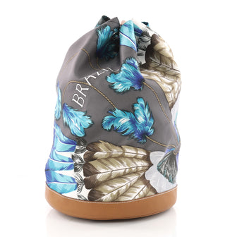 Soie Cool Handbag Printed Silk and Calfskin Medium