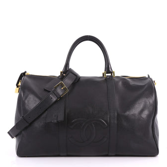 Vintage Timeless Boston Bag Caviar Large