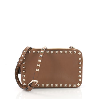 Valentino Rockstud Double Zip Compartment Crossbody Bag 3489602