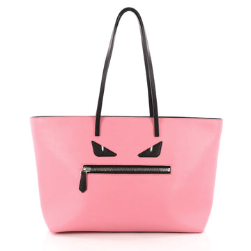 Fendi Monster Roll Tote Leather Medium Pink 3489902