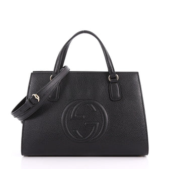 Gucci Soho Convertible Top Handle Satchel Leather Medium 3491801