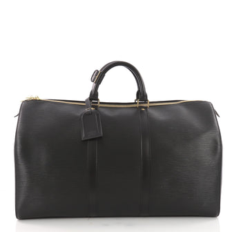 Louis Vuitton Keepall Bag Epi Leather 50 Black 3491802
