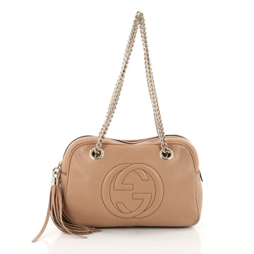 Gucci Soho Chain Zipped Shoulder Bag Leather Small 3492202