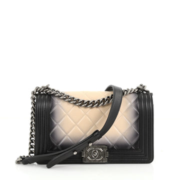 Boy Flap Bag Quilted Ombre Calfskin Old Medium