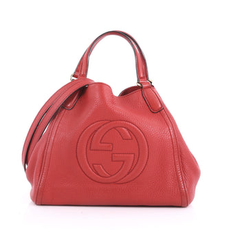 Gucci Soho Shoulder Bag Leather Small Red 3493104