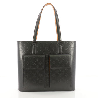 Louis Vuitton Mat Wilwood Handbag Monogram Vernis Gray 3493302