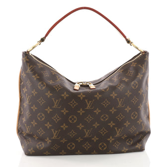 Louis Vuitton Sully Handbag Monogram Canvas PM Brown 3494801
