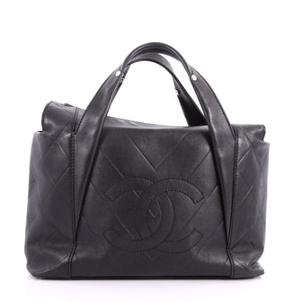 All Day Long Tote Chevron Leather Medium