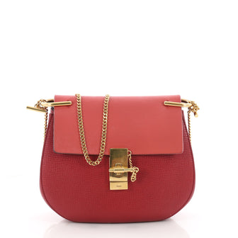 Chloe Drew Crossbody Bag Leather Small Red 3496201