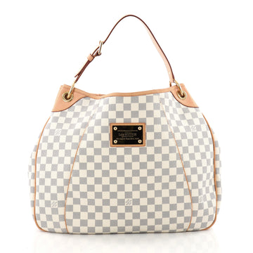  Louis Vuitton Galliera Handbag Damier GM White 349870