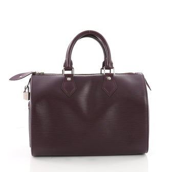 Louis Vuitton Speedy Handbag Epi Leather 25 Purple 3499102