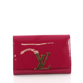 Louis Vuitton Louise Clutch Patent MM Pink 3500902