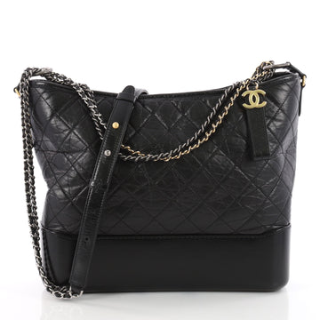Gabrielle Hobo Quilted Aged Calfskin Large