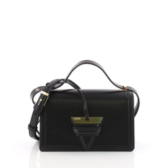 Loewe Barcelona Shoulder Bag Leather Small Black 3502601
