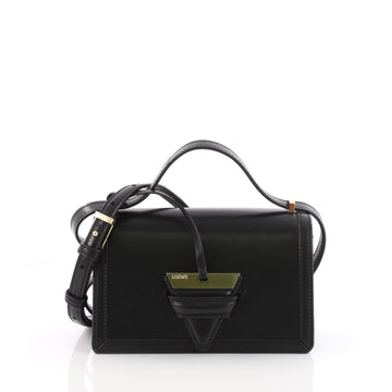 Loewe Barcelona Shoulder Bag Leather Small Black 3502601