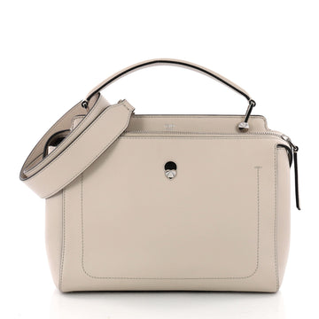 Fendi DotCom Convertible Satchel Leather Medium Neutral 3502603