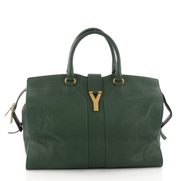 Saint Laurent Chyc Cabas Tote Leather Large Green 3502903