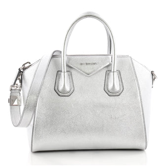 Givenchy Antigona Bag Leather Small Silver 3503102