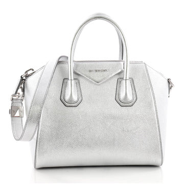 Givenchy Antigona Bag Leather Small Silver 3503102