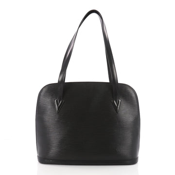 Louis Vuitton Lussac Handbag Epi Leather Black 3503501
