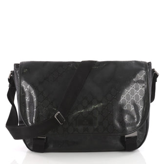 Gucci Messenger Buckle Bag GG Imprime Large Black 3503705