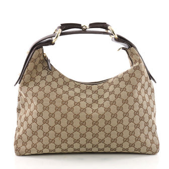 Gucci Horsebit Hobo GG Canvas Medium Brown 3504702