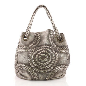 Bottega Veneta Illusion Hobo Cervo Leather Gold 3505204