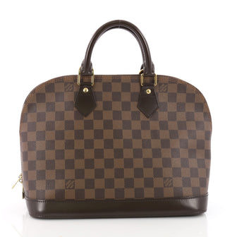 Louis Vuitton Vintage Alma Handbag Damier PM Brown 3505904