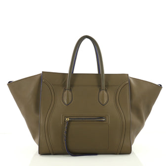 Celine Phantom Handbag Smooth Leather Medium Gray 3508101
