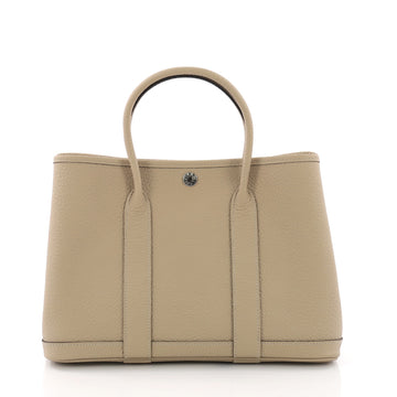 Hermes Garden Party Tote Leather 30 Neutral 3508702