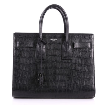 Saint Laurent Sac de Jour Handbag Crocodile Embossed 3508801