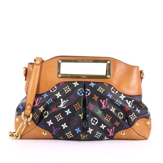 Louis Vuitton Judy Handbag Monogram Multicolor MM Black 3514002