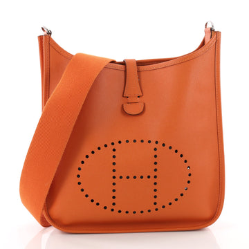 Hermes Evelyne Crossbody Gen I Epsom PM Orange 3514201