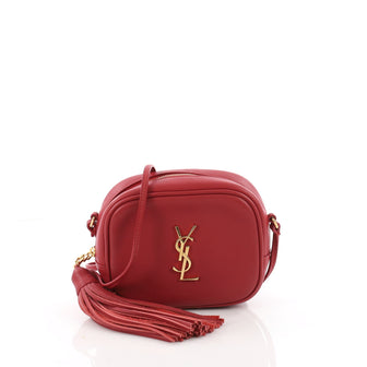Saint Laurent Classic Monogram Blogger Crossbody Bag Leather Small Red 3515302