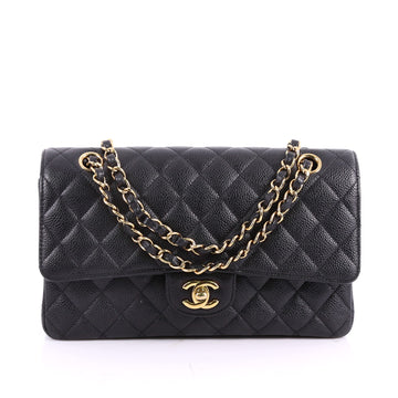 Chanel Classic Double Flap Bag Quilted Caviar Medium 3516801