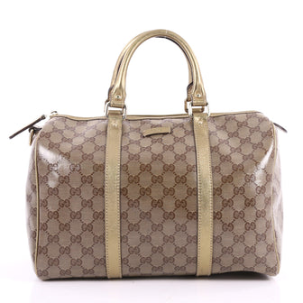 Gucci Joy Boston Bag GG Imprime Medium Brown 3516902