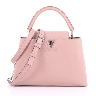 Louis Vuitton Capucines Handbag Leather PM Pink 3517201