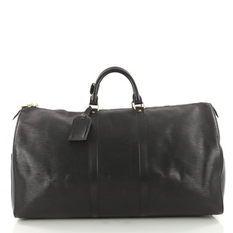 Louis Vuitton Keepall Bag Epi Leather 55 Black 3518001