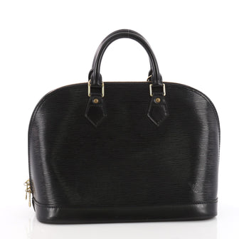 Louis Vuitton Vintage Alma Handbag Epi Leather PM Black 3518402