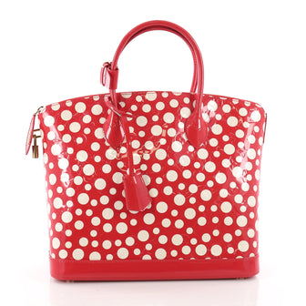 Louis Vuitton Lockit Handbag Monogram Vernis Kusama Infinity Dots MM 3518503