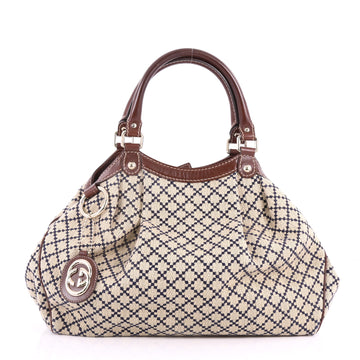Gucci Sukey Tote Diamante Canvas Medium Neutral 3518903