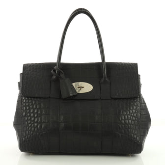 Mulberry Bayswater Satchel Crocodile Embossed Leather 3521201