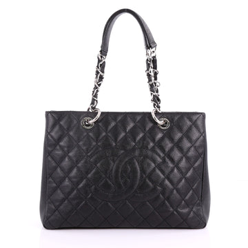 Chanel Grand Shopping Tote Quilted Caviar