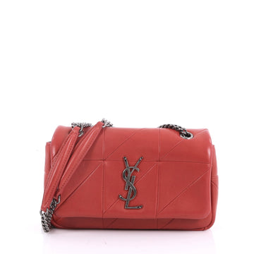 Saint Laurent Monogram Jamie Flap Bag Quilted Leather Small Red 3523301