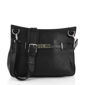 Hermes Jypsiere Handbag Clemence 37 - Designer Handbag - Rebag