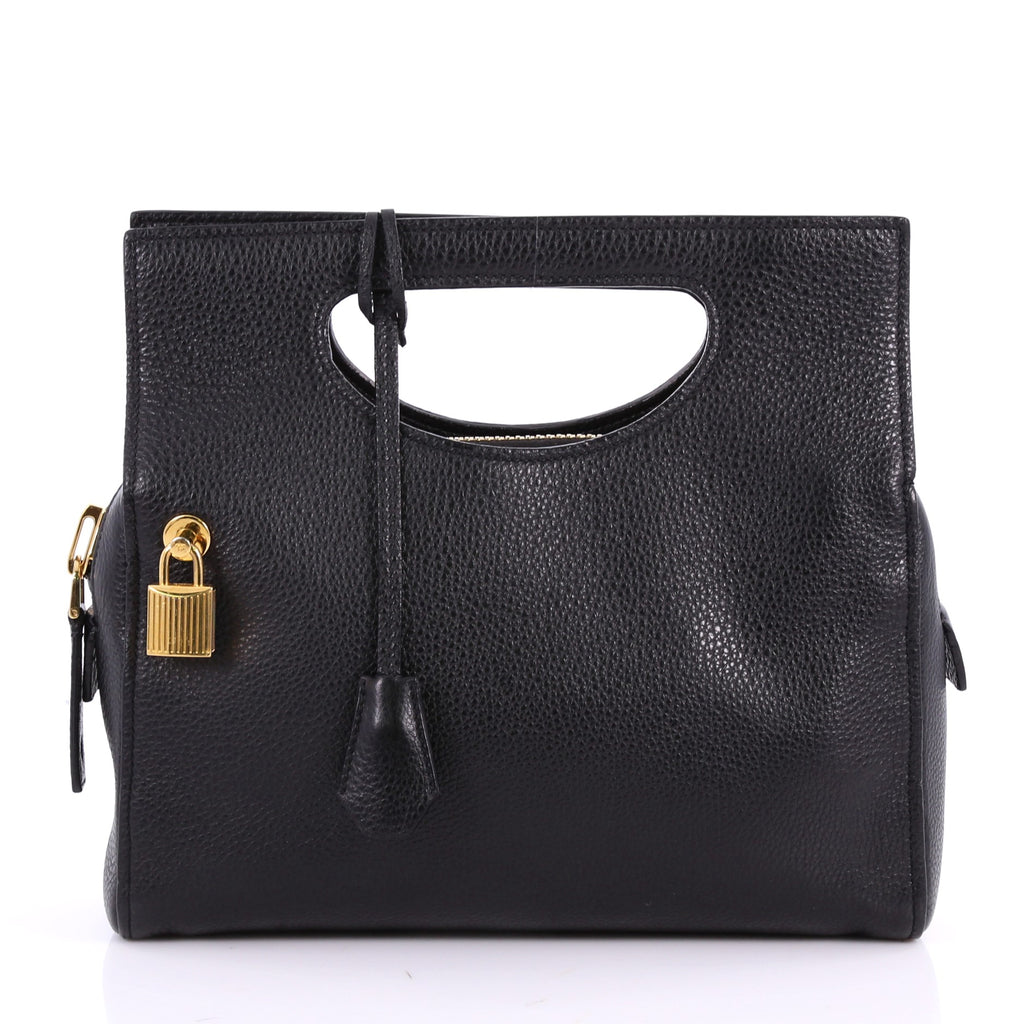 バッグ TOM FORD ALIX LEATHER 2WAY BAG BLACK Tom Ford Alix Shoulder Bag Leather Mini Black 3523917