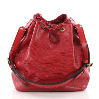 Louis Vuitton Petit Noe Handbag Epi Leather Red 3525002