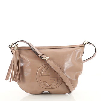 Gucci Soho Messenger Bag Patent Small Pink 3526103