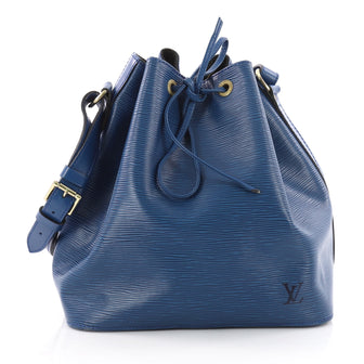 Louis Vuitton Petit Noe Handbag Epi Leather Blue 3526104